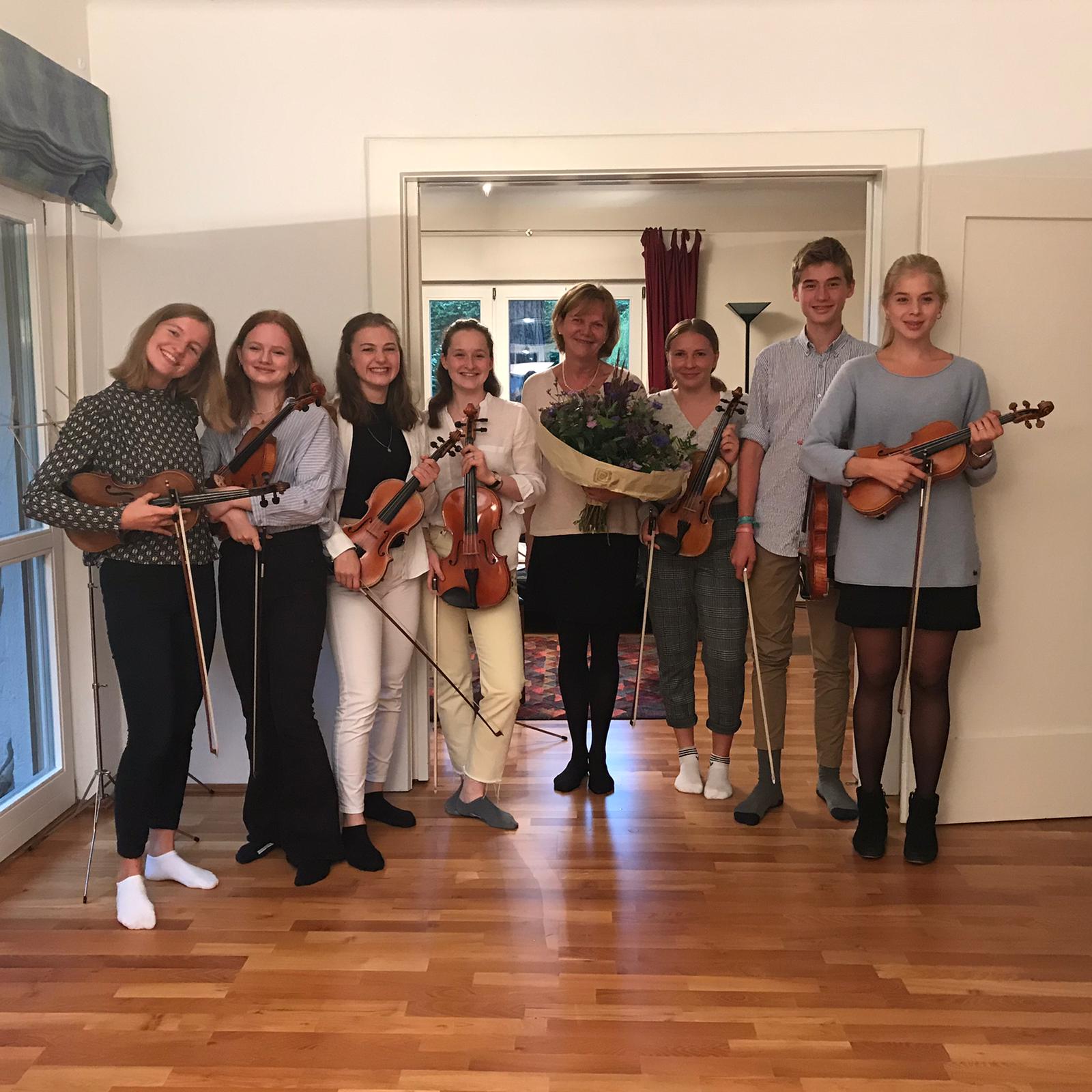 Schüler beim Konzert